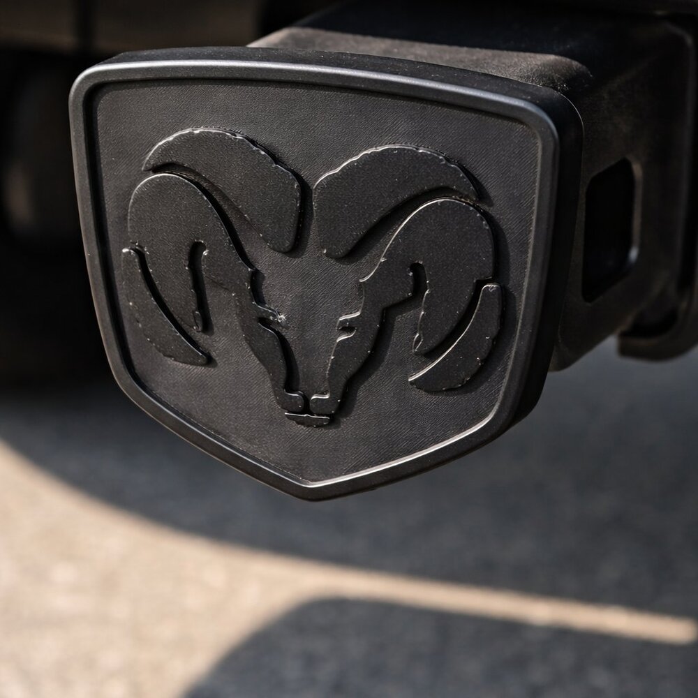 Dodge Ram Durango 1500 Black Cover Plug Cap Tow Hitch Truck Trailer Towing